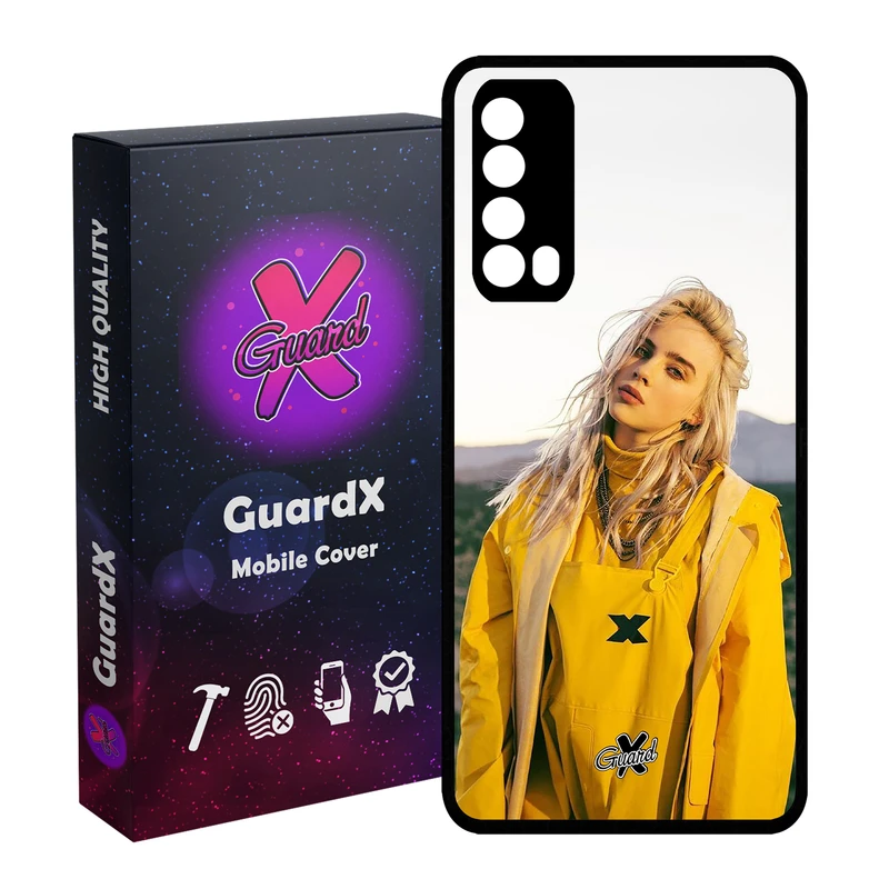 کاور گارد ایکس طرح Billie Eilish مدل Glass10227 مناسب برای گوشی موبایل هوآوی Y7A / P Smart 2021