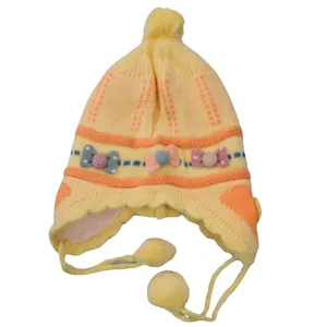 کلاه بافتنی بچگانه مدل پاپیون