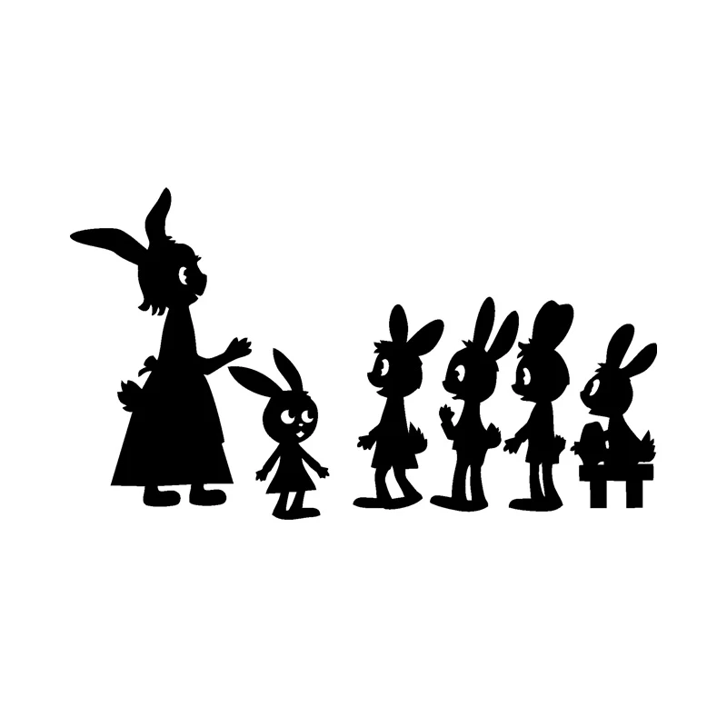 استیکر طرح خرگوش کد k13500 مجموعه 6 عددی 