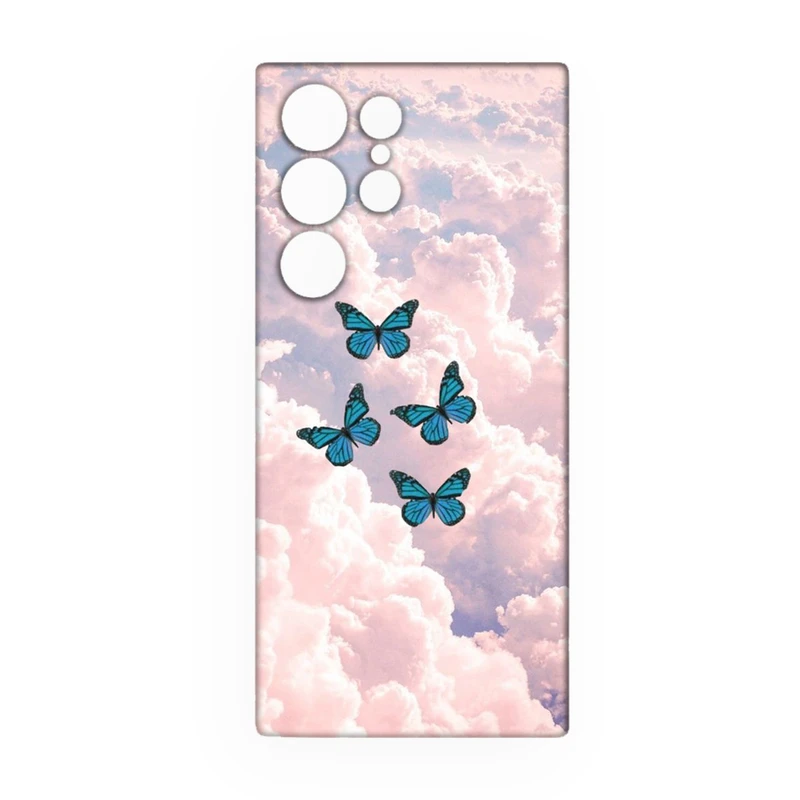 کاور طرح پروانه کد 77 مناسب برای گوشی موبایل سامسونگ Galaxy S21 Ultra