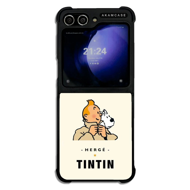کاور آکام مدل AMC-WSGZFLIP5-TINTIN-2 مناسب برای گوشی موبایل سامسونگ Galaxy Z Flip 5