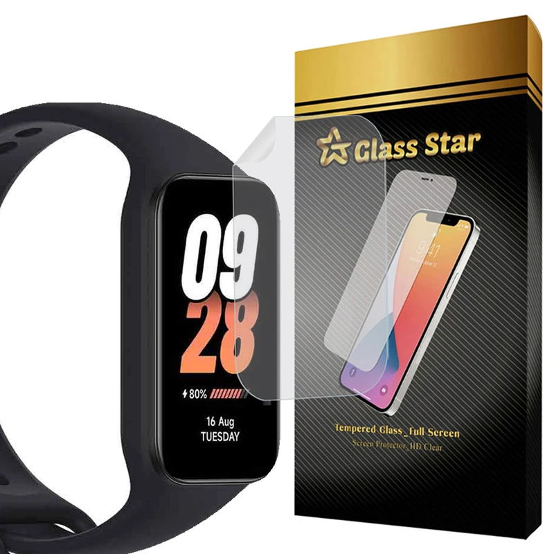 محافظ صفحه نمایش گلس استار مدل NNOG20 مناسب برای ساعت هوشمند شیائومی Band 8 Active