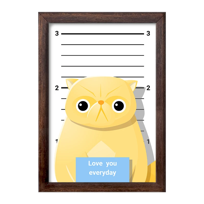 تابلو خندالو طرح گربه (Cat) کد F2316