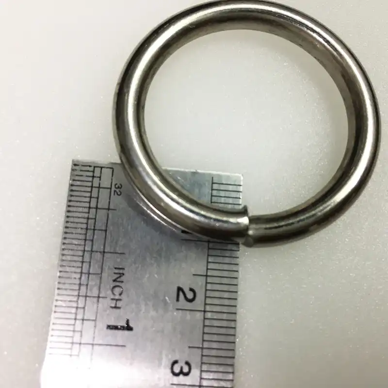 یراق کیف دوزی مدل گرد کد Steel-3Cm بسته 4 عددی