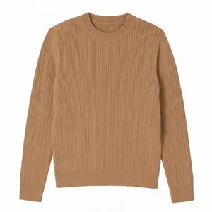 پلیور یقه گرد زنانه مدل بافت راه راه