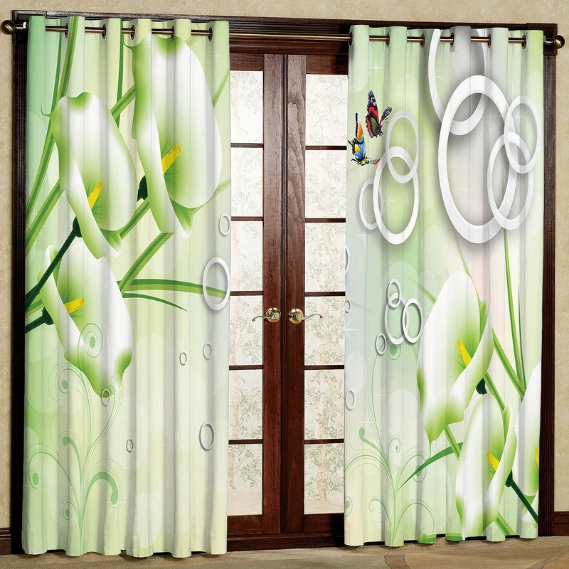 پرده مدل مخمل پانچی کد 2498T2 سایز 200x140 سانتی متر