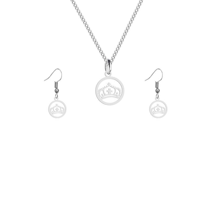 نیم ست زنانه هایکا طرح دایره و تاج مدل s.ha1_64