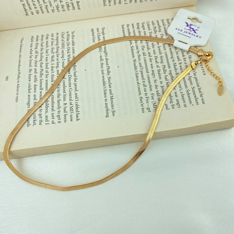 زنجیر زنانه وای اس ایکس مدل هرینگبون ماری نفرتیتی کد N4280