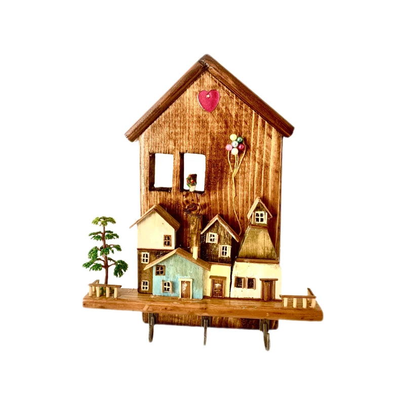 جا کلیدی دیواری چوبی مدل KKM-1404-35