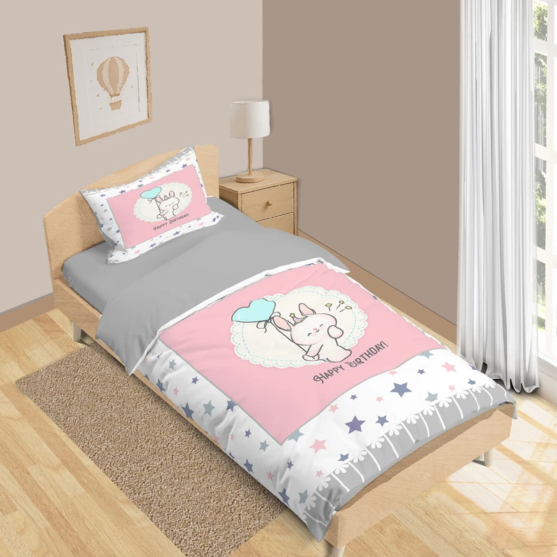 سرویس روتختی 1 نفر 5 تکه نوپه هوم مدل خرگوش T6289