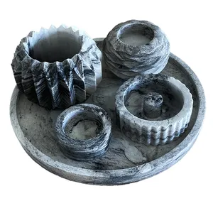 جاشمعی مدل بتنی کد S2 مجموعه 4 عددی به همراه سینی