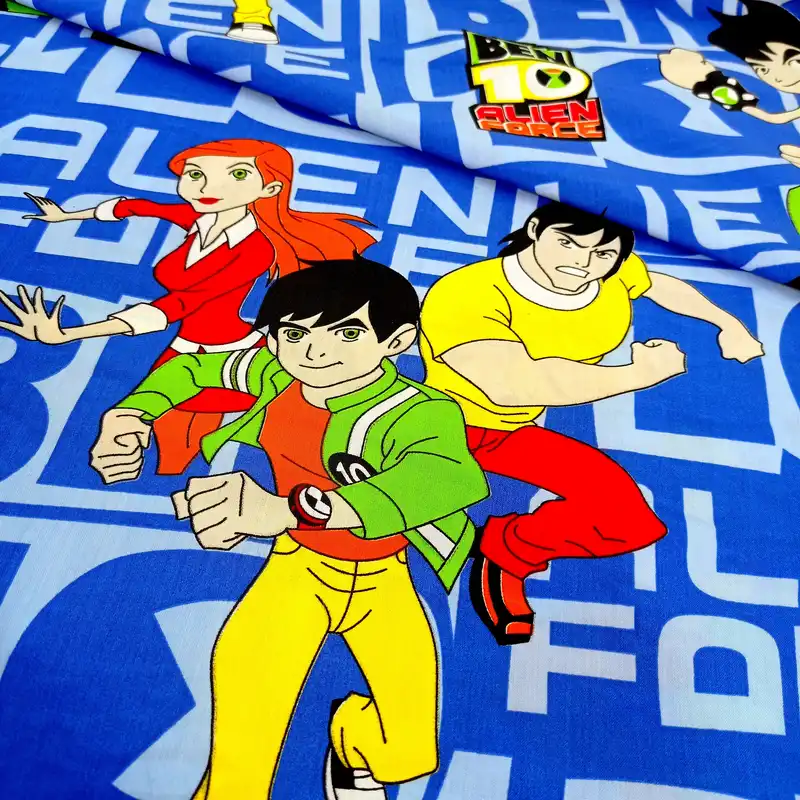 پارچه ملحفه مدل عروسکی بچگانه طرح بن تن