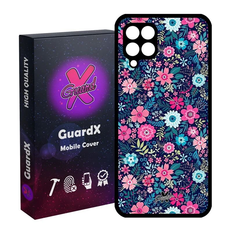 کاور گارد ایکس طرح Flower مدل Glass10210 مناسب برای گوشی موبایل سامسونگ Galaxy A12