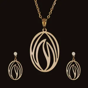 نیم ست طلا 18 عیار زنانه آمانژ کد D10258