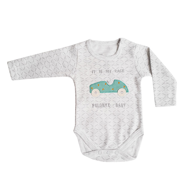  بادی آستین بلند نوزادی پلونیکس مدل ماشین کد 11819-03