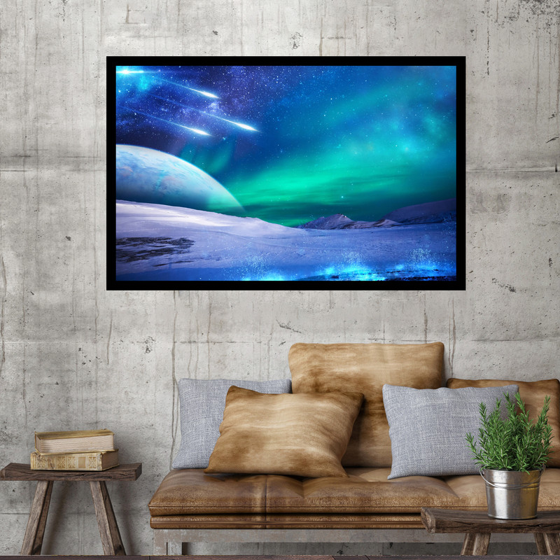 تابلو نوری بکلیت طرح آسمان شفق قطبی مدل B-MO1501