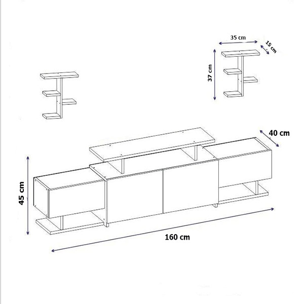 میز تلویزیون مدل IKE4598
