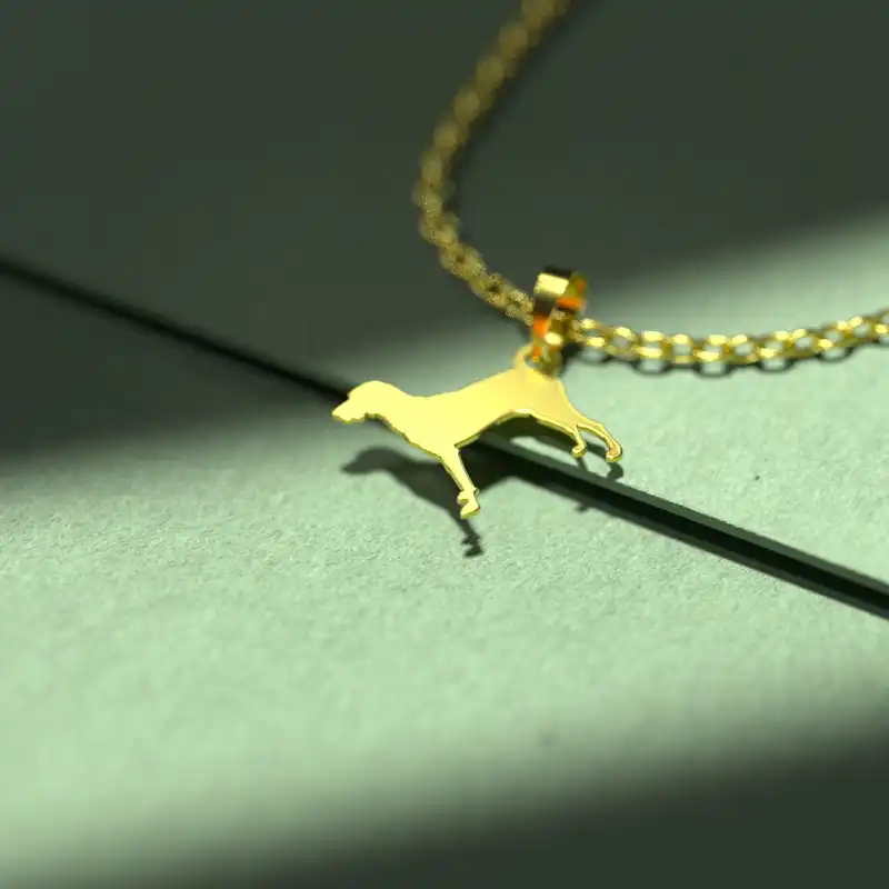 گردنبند طلا 18 عیار زنانه مدوپد مدل سگ کد J3-1-1226