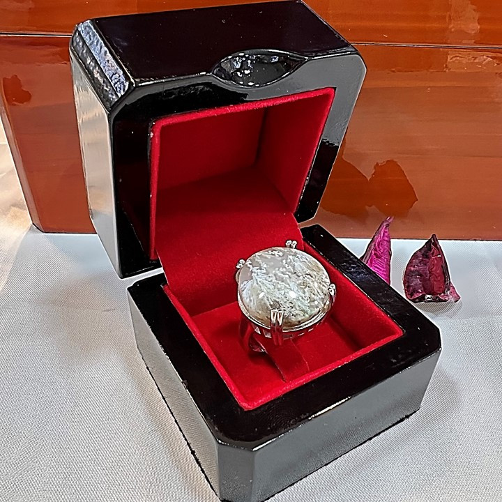 انگشتر نقره زنانه مدل شجر بهاری کد glsr-25100 انگشتر نقره زنانه مدل شجر بهاری کد glsr-25100