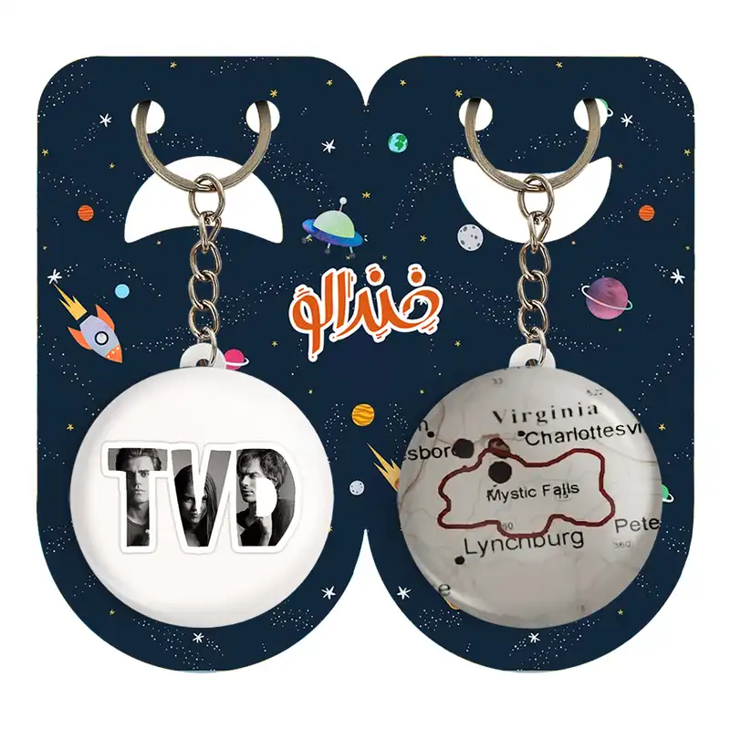 جاکلیدی خندالو مدل خاطرات یک خون آشام The Vampire Diaries کد 2024420238 مجموعه 2 عددی