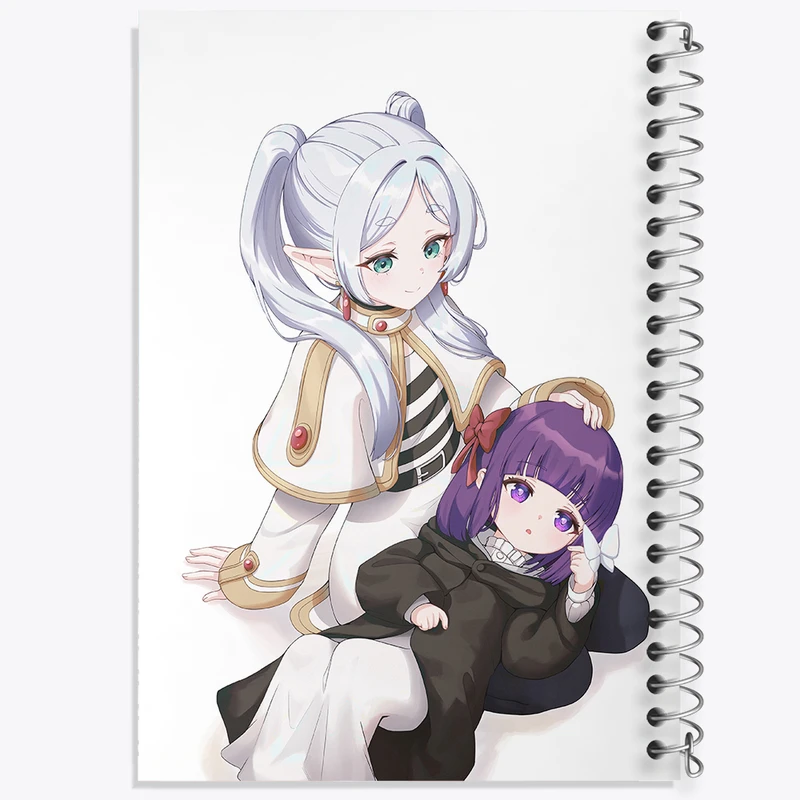 دفتر شطرنجی 50 برگ خندالو مدل انیمه فریرن (Frieren) کد 32578