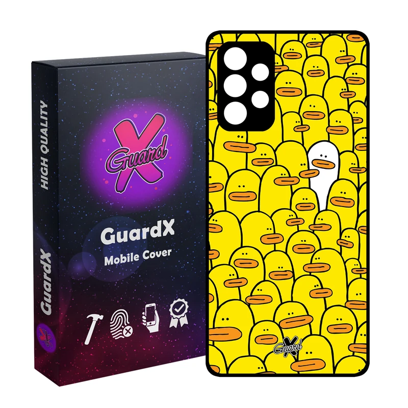 کاور گارد ایکس طرح اردک مدل Glass10361 مناسب برای گوشی موبایل سامسونگ Galaxy A32 4G
