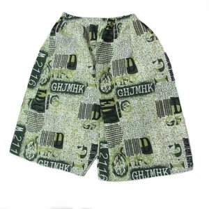 شلوارک مردانه مدل حروف رنگ سبز