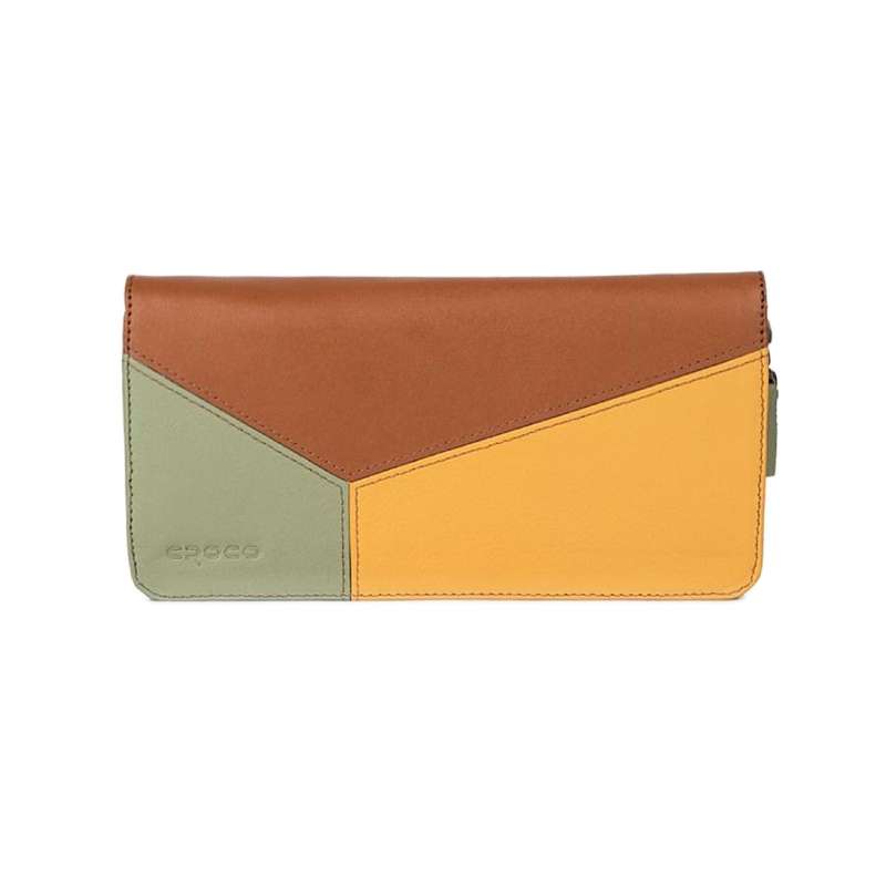 کیف پول زنانه چرم کروکو مدل orkide