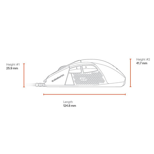 ماوس استیل سریز مدل Rival 710 2