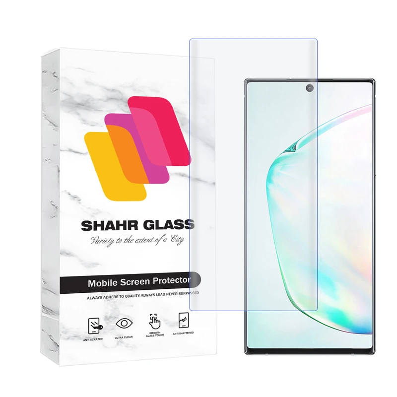 محافظ صفحه نمایش یووی شهر گلس مدل UVLIGHTSH مناسب برای گوشی موبایل سامسونگ Galaxy Note 10 Plus 4G / Galaxy Note 10 Plus 5G