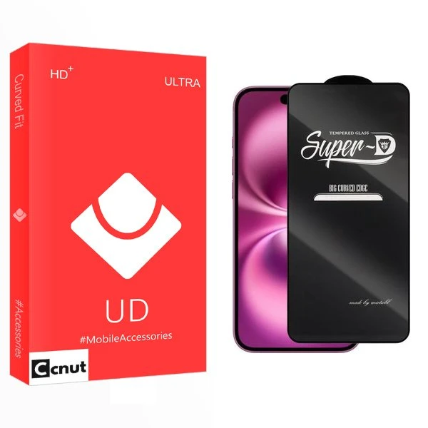 محافظ صفحه نمایش کوکونات مدل UDnewpkg SuperD مناسب برای گوشی موبایل اپل iPhone 16 plus