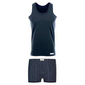 ست شورت و زیرپوش مردانه پنبینه مدل نخ پنبه خالص صادراتی رزا