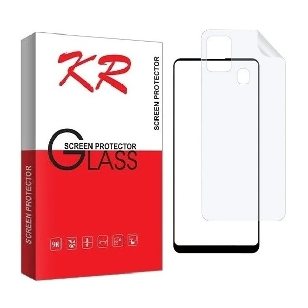 محافظ صفحه نمایش کی آر مدل 2FN  مناسب برای گوشی موبایل سامسونگ Galaxy A21s به همراه محافظ پشت گوشی