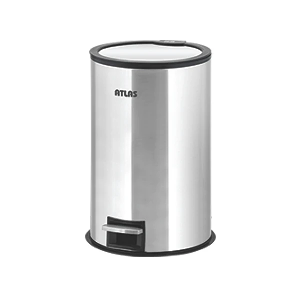سطل زباله پدالی اطلس مدل هانیس طرح درب آینه ای گنجایش 20 لیتر