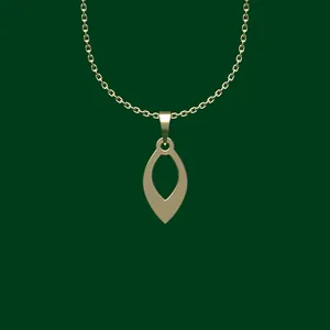 گردنبند طلا 18 عیار زنانه مدوپد مدل هندسی کد FF2-1-1044