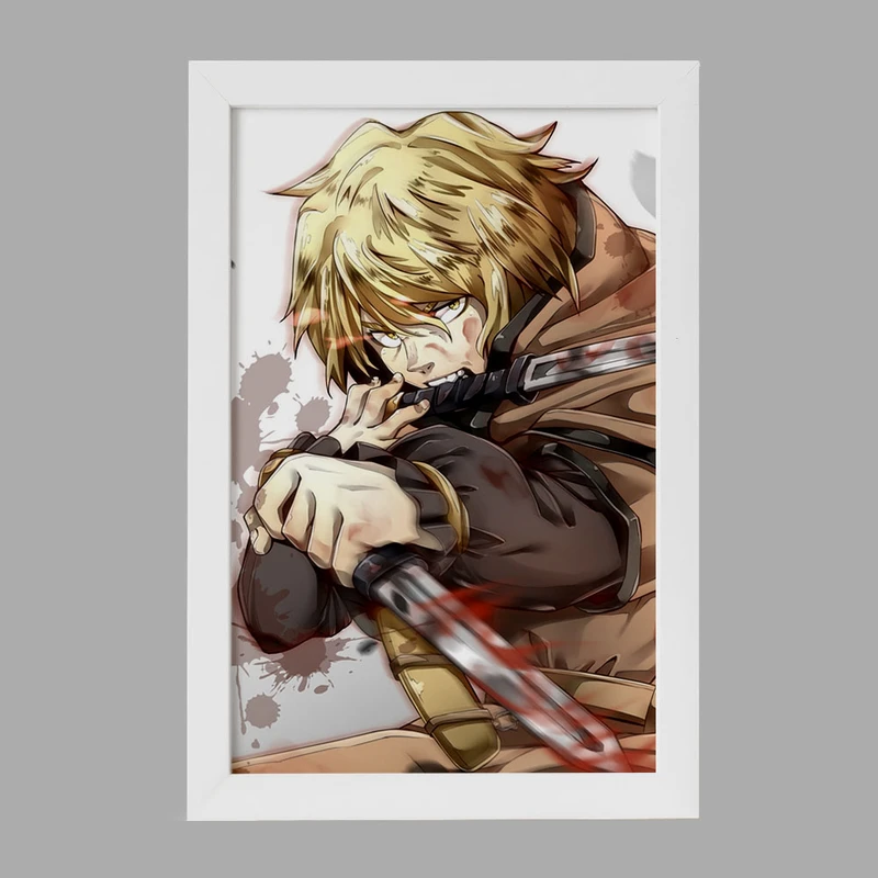 تابلو خندالو مدل تورفین انیمه حماسه وینلند Vinland Saga کد 27488