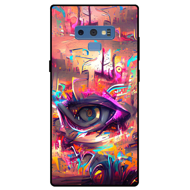 کاور مگافون طرح چشم مدل 2823 مناسب برای گوشی موبایل سامسونگ Galaxy Note 9         