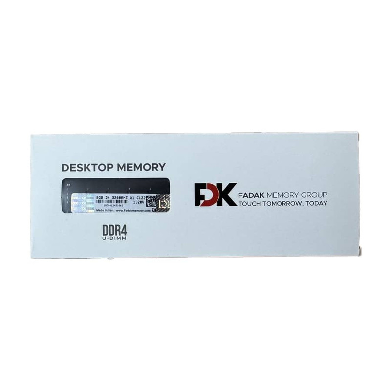 رم دسکتاپ DDR4 تک کاناله 3200 مگاهرتز CL22 فدک مدل A1 ظرفیت 8 گیگابایت
