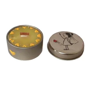 شمع لیوانی مدل قوطي فيتيله چوبي