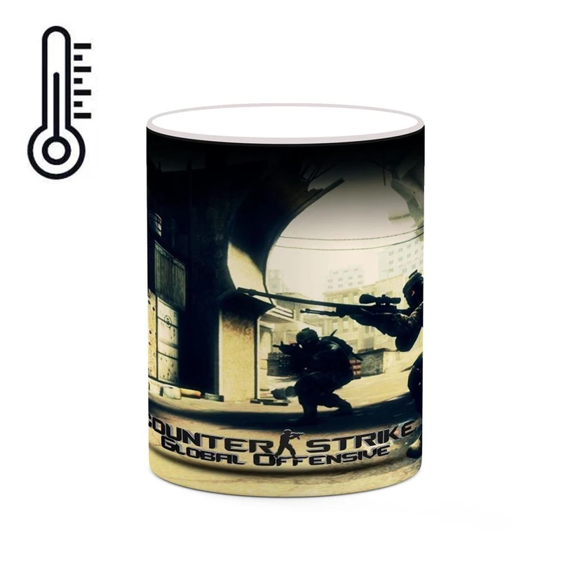 ماگ حرارتی کاکتی مدل بازی کانتر استرایک Counter-Strike 1.6 کد mgh28097