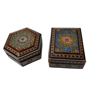جا سکه ای خاتم کاری مدل توکشی کد 145 مجموعه دو عددی