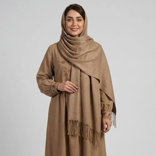 شال زنانه مدل موهر گرنسی کد 125