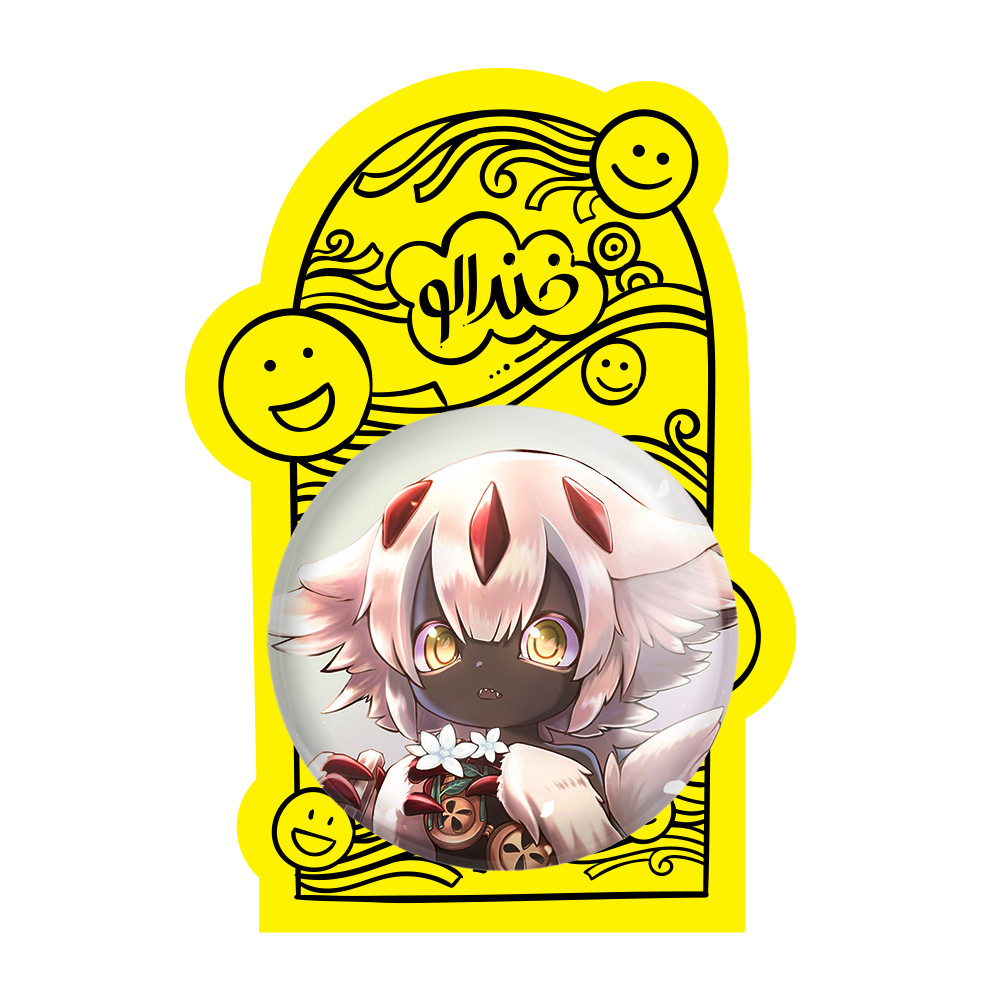 آینه جیبی خندالو طرح فایوپا انیمه ساخته شده در پرتگاه Made in Abyss مدل تاشو کد 22104
