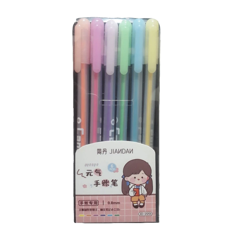 خودکار مدل پاستیلی کد 2201 JINDAN بسته 6 عددی