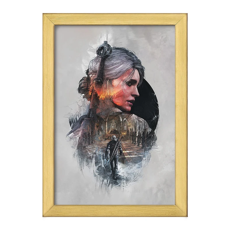 تابلو خندالو طرح  سیری ویچر کد 30930