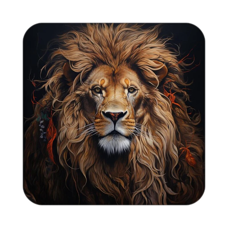 زیر لیوانی کاکتی طرح شیر مدل mp23527