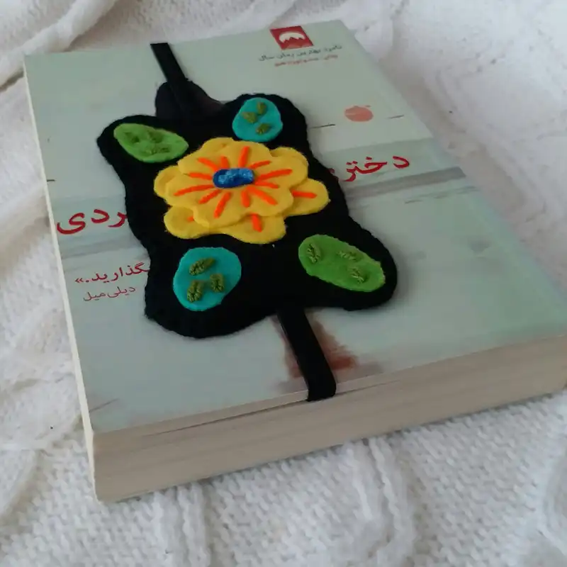 نشانگر کتاب مدل گل و برگ کد  BO110