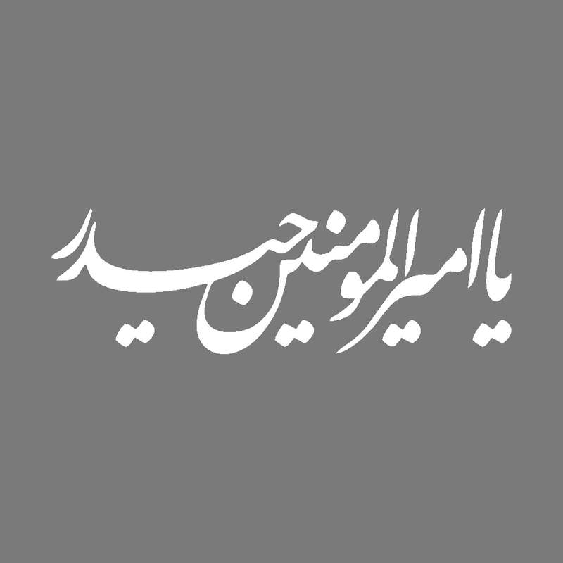 برچسب بدنه خودرو شیپرس طرح یاامیرالمومنین کد Mv014S