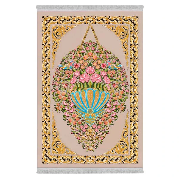 فرش پارچه‌ای دفه مدل فرشینه طرح مدرن کد 8055