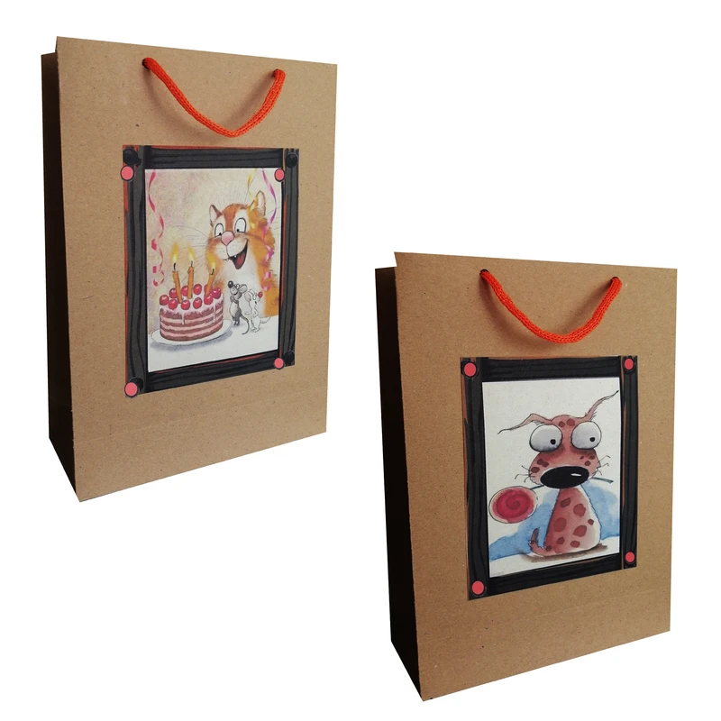 پاکت هدیه مدل تولد و مهمانی مجموعه 2 عددی